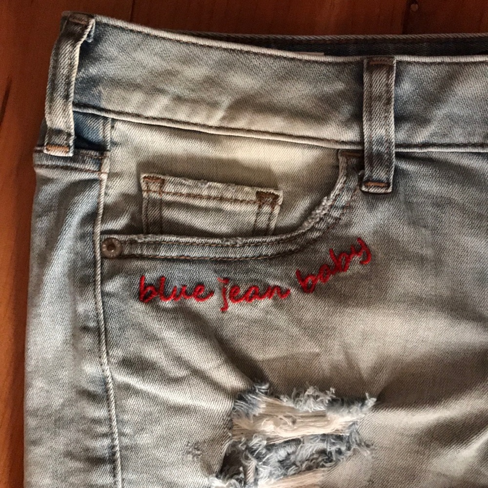 Blue Jean Baby Express Brand Shorts for Elton fans.
